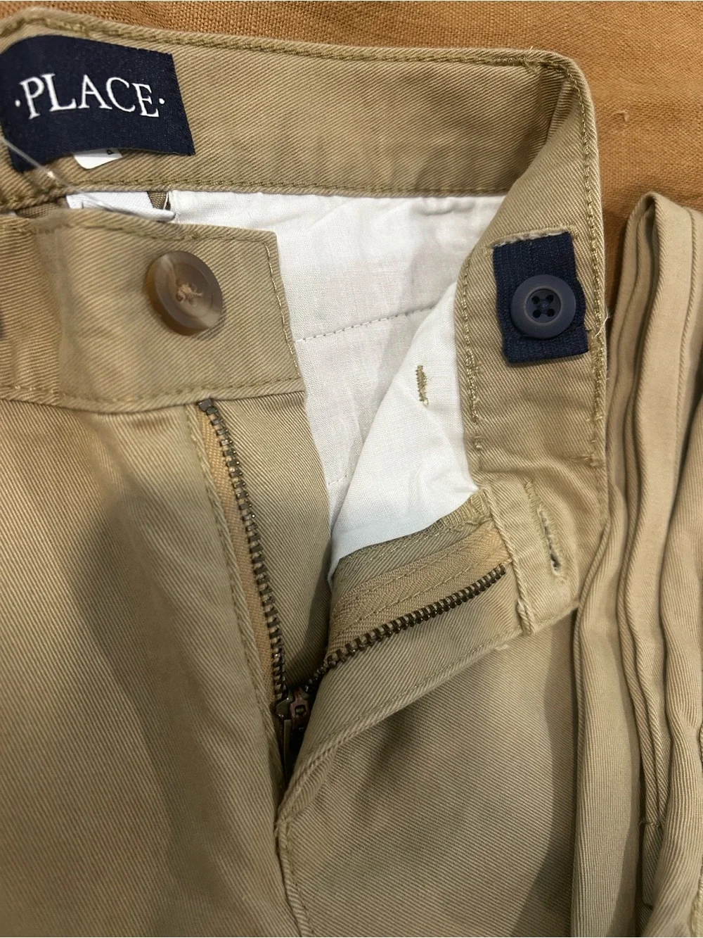 NEW! Lot Of 2 Boys The Children’s Place Khaki Uniform Pants Size 5 Slim